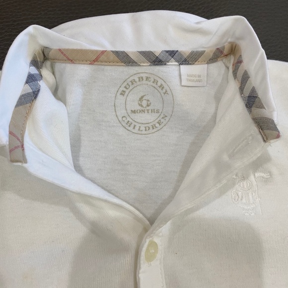 Burberry 2-piece Check Overall & Collared Bodysuit - Picture 6 of 15